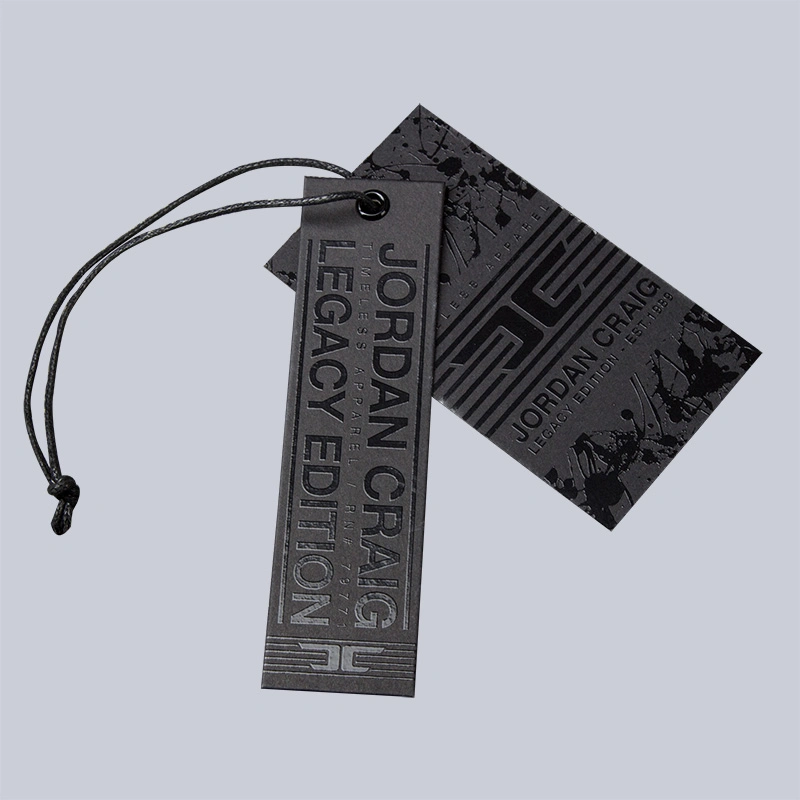 Custom UV Hang Tag Paper Hangtag OEM Garment Tag