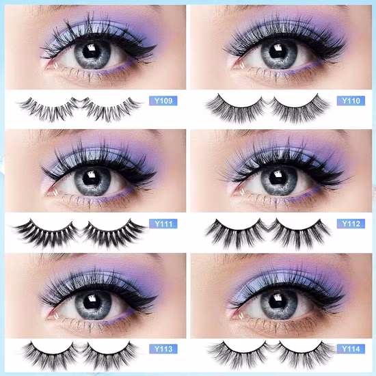 Real Faux Mink Lash Extensions 5D Fluffy Vegan Mink Cotton 3D Natural Eyelash