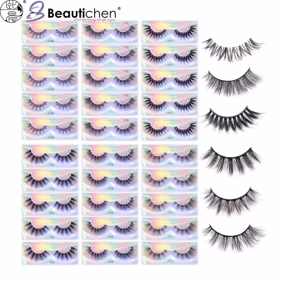 Real Faux Mink Lash Extensions 5D Fluffy Vegan Mink Cotton 3D Natural Eyelash