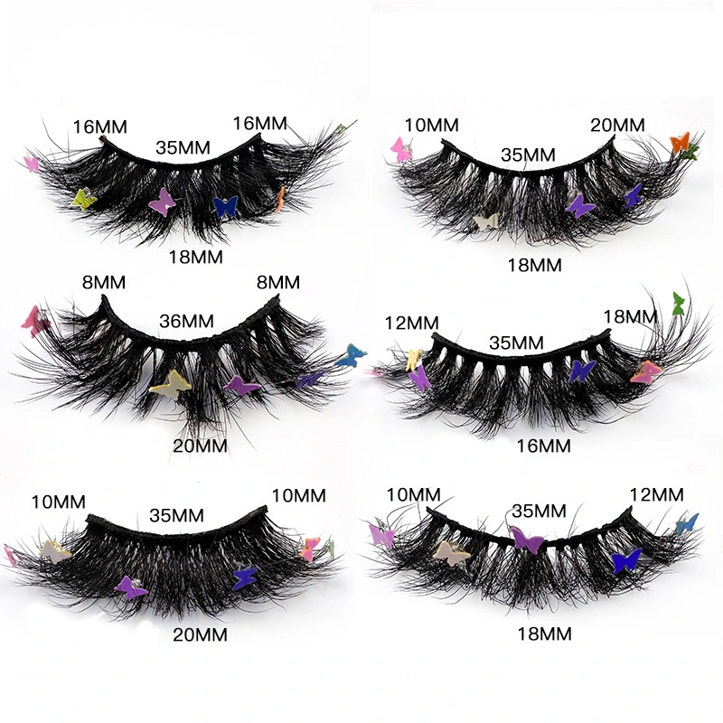 Wholesale Colored Party Use Faux Mink 8d Eyelashes