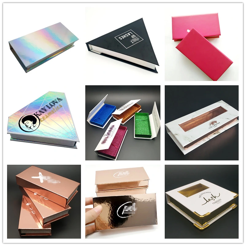 Factory Price Private Label Custom Logo Mink Lash Case Box Eyelash Packages