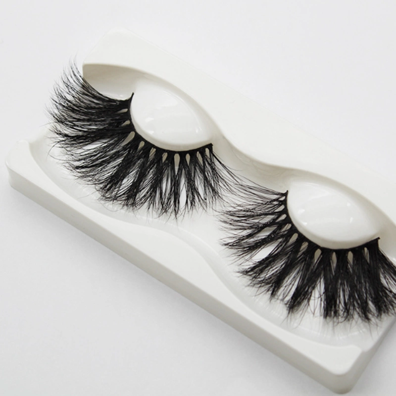 Custom Label Real Hair Luxury 25mm Curler Lashes 3D Mink False Eyelashes