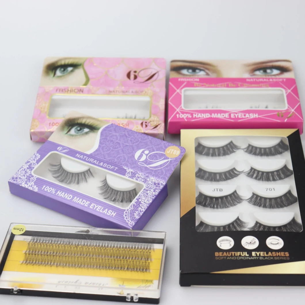 New Arrival 5 Pair Lashes Kit Set with Personalized Logo Silk and Mink Magnetic Eyelashes