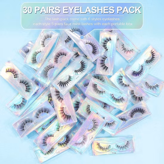 5D リアルミンクまつげエクステンションふわふわナチュラル 3D ビーガンミンク綿まつげ